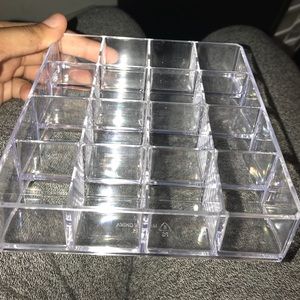 Acrylic lipstick/nail polish holder